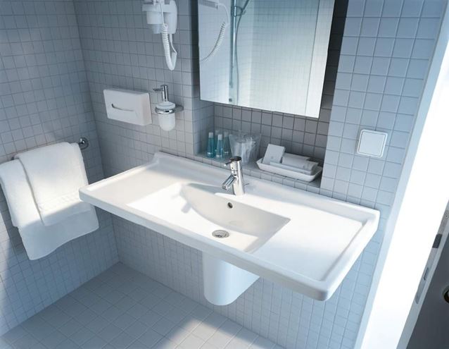 DURAVIT STARCK 3 umyvadlo 105 cm, s otvorem pro baterii a přepadem 0304100000 Obrázek - fotka