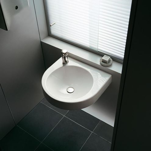 DURAVIT ARCHITEC umyvadlo 57,5 cm, s otvorem pro baterii vlevo, bez přepadu 0449580009 Obrázek - fotka