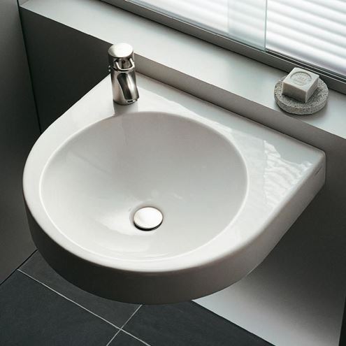 DURAVIT ARCHITEC umyvadlo 57,5 cm, s otvorem pro baterii vlevo, bez přepadu 0449580009 Obrázek - fotka