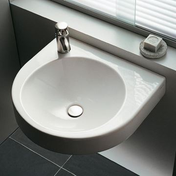DURAVIT ARCHITEC umyvadlo 57,5 cm, s otvorem pro baterii vlevo, bez přepadu 0449580009 Obrázek - fotka