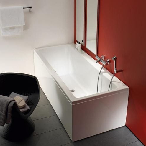 LAUFEN PRO rohová vana 180x80 cm, s konstrukcí a L-panelem pravým, akrylát H2329560000001 Obrázek - fotka