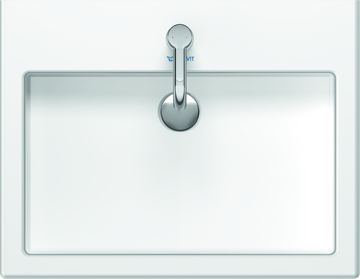 DURAVIT VERO umyvadlo 60 cm, s otvorem pro baterii a přepadem 0454600000 Obrázek - fotka