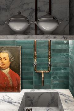 MARAZZI LUME dlažba 6x24 cm, lesk, turquoise MA9N Obrázek - fotka