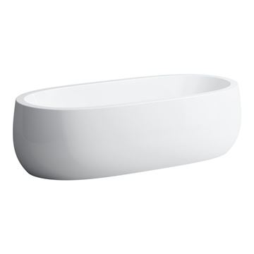LAUFEN ILBAGNOALESSI ONE volně stojící vana 183x87 cm, pro 2 osoby, solid surface