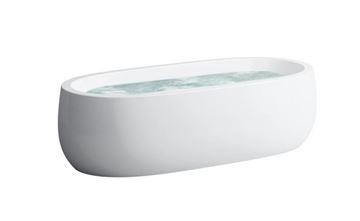 LAUFEN ILBAGNOALESSI ONE volně stojící vana 183x87 cm, pro 2 osoby, senzorové ovládání, LED osvětlení, solid surface