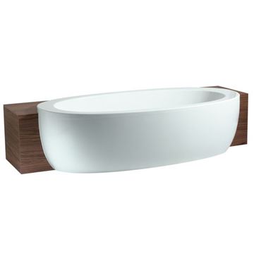 LAUFEN ILBAGNOALESSI ONE polozápustná vana 203x102 cm, s konstrukcí a panelem, akrylát H2449700000001 Obrázek - fotka