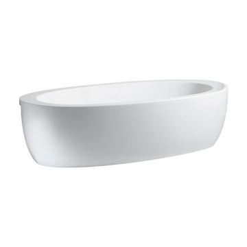 LAUFEN ILBAGNOALESSI ONE polozápustná vana 203x102 cm, s konstrukcí a panelem, akrylát