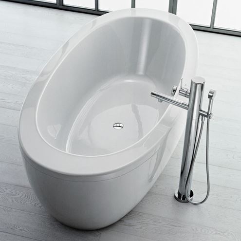 LAUFEN ILBAGNOALESSI volně stojící vana 203x102 cm, s konstrukcí a panelem, akrylát H2419700000001 Obrázek - fotka