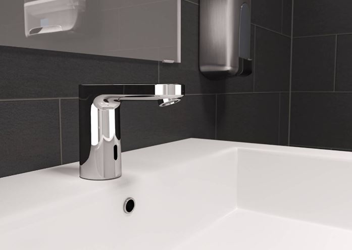 HANSGROHE VERNIS BLEND umyvadlová senzorová baterie pro jednu vodu, napájení z baterie, EcoSmart, chrom 71503000 Obrázek - fotka