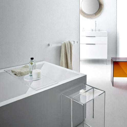 KARTELL LAUFEN rohová vana 170x86 cm, s konstrukcí a s L-panel, s osvětlením, Sentec H2243360006161 Obrázek - fotka