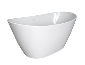 ROTH STONE AMORE volně stojící vana 160x85 cm, s odtokovou soupravou, litý mramor