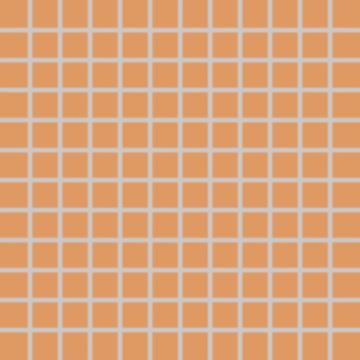 RAKO COLOR TWO mozaika 30x30(2,5x2,5) cm, lepená na síti, mat, světle oranžová