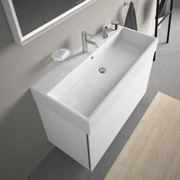 DURAVIT VERO AIR umyvadlo 100 cm, s otvorem pro baterii a přepadem 2350100000 Obrázek - fotka
