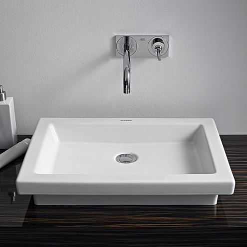 DURAVIT 2ND FLOOR umyvadlo na desku 58 cm, bez přepadu, broušené 0317580000 Obrázek - fotka