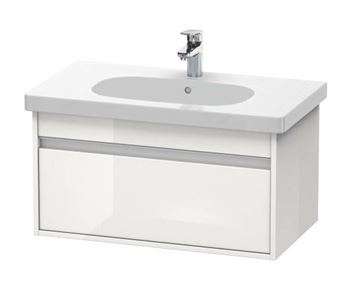 DURAVIT D-CODE umyvadlo 85 cm, s otvorem pro baterii a přepadem 03428500002 Obrázek - fotka