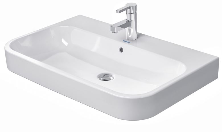 DURAVIT HAPPY D.2 umyvadlo 80 cm, s otvorem pro baterii a přepadem 2318800000 Obrázek - Hlavní obrázek