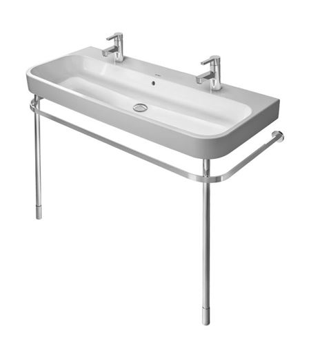 DURAVIT HAPPY D.2 umyvadlo 120 cm, se 2 otvory pro baterie a přepadem, broušené 2318120026 Obrázek - fotka