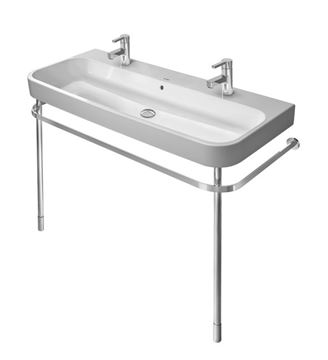 DURAVIT HAPPY D.2 umyvadlo 120 cm, se 2 otvory pro baterie a přepadem, broušené 2318120026 Obrázek - fotka