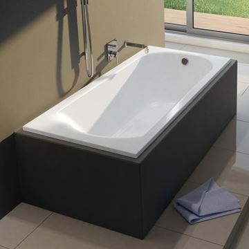 RIHO MIAMI vana 150x70 cm, bez nožiček, akrylátová, bílá B058001005 Obrázek - fotka