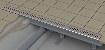 RAVAK ZEBRA sprchový žlab 750 mm, do prostoru, boční odtok DN 40, rošt, plast/nerez ocel X01433 Obrázek - fotka