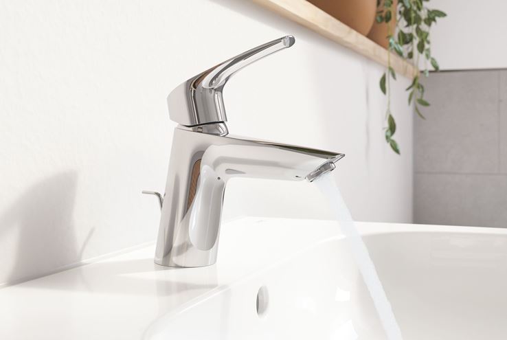 GROHE EUROSMART umyvadlová stojánková baterie, s odtokovou soupravou, Water Saving, chrom 23965003 Obrázek - fotka