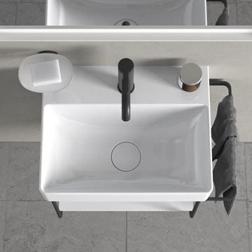 DURAVIT DURASQUARE umývátko 45 cm, s otvorem pro baterie, bez přepadu 0732450041 Obrázek - fotka