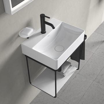 DURAVIT DURASQUARE umývátko 45 cm, s otvorem pro baterie, bez přepadu 0732450041 Obrázek - fotka