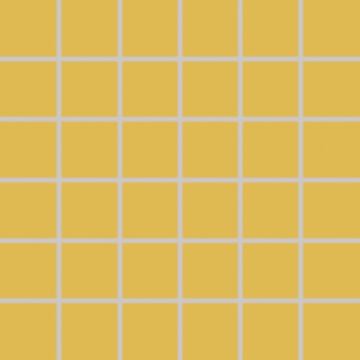 RAKO COLOR TWO mozaika 30x30(5x5) cm, lepená na síti, mat, tmavě žlutá