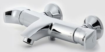 NOVASERVIS METALIA 57 vanová nástěnná termostatická baterie, s přepínačem, chrom 57920/1,0 Obrázek - fotka