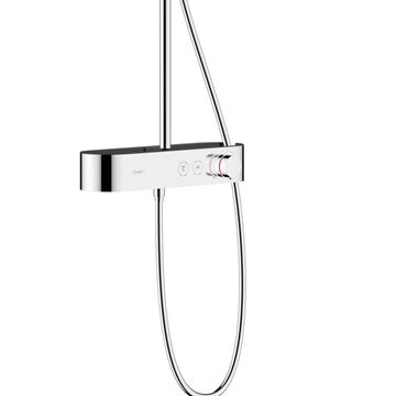 HANSGROHE PULSIFY S SHOWERPIPE 260 sprchový set s temostatickou baterií, horní sprcha, ruční sprcha se 3 proudy, tyč, hadice, EcoSmart, chrom 24221000 Obrázek - fotka