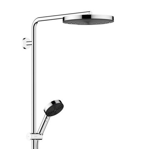 HANSGROHE PULSIFY S SHOWERPIPE 260 sprchový set s temostatickou baterií, horní sprcha, ruční sprcha se 3 proudy, tyč, hadice, EcoSmart, chrom 24221000 Obrázek - fotka