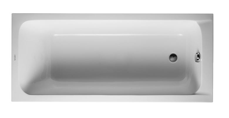 DURAVIT D-CODE vana 170x75 cm, bez nožiček, akrylát 700100000000000 Obrázek - Hlavní obrázek