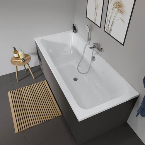 DURAVIT D-CODE vana 180x80 cm, pro 2 osoby, bez nožiček, akrylát 700101000000000 Obrázek - fotka