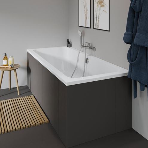 DURAVIT D-CODE vana 180x80 cm, pro 2 osoby, bez nožiček, akrylát 700101000000000 Obrázek - fotka
