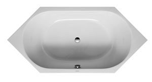 DURAVIT D-CODE vana 190x90 cm, pro 2 osoby, bez nožiček, akrylát