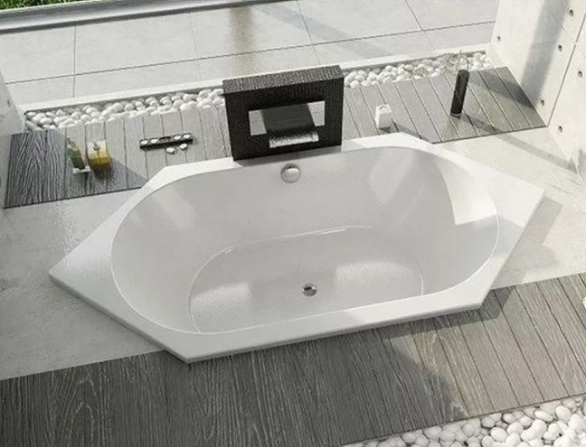 DURAVIT D-CODE vana 190x90 cm, pro 2 osoby, bez nožiček, akrylát 700138000000000 Obrázek - fotka