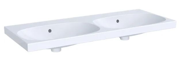 GEBERIT ACANTO dvojumyvadlo 120 cm, s přepadem 500.628.01.2 Obrázek - Hlavní obrázek