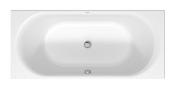 DURAVIT D-NEO vana 180x80 cm, pro 2 osoby, bez nožiček, akrylát