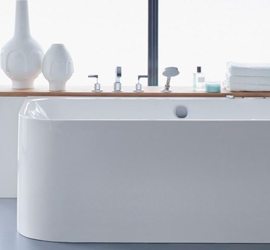 DURAVIT HAPPY D.2 rohová vana 180x80 cm, pro 2 osoby, s nožičkami, akrylát 700317000000000 Obrázek - fotka