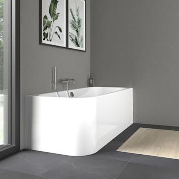 DURAVIT HAPPY D.2 rohová vana 180x80 cm, pro 2 osoby, s nožičkami, akrylát 700317000000000 Obrázek - fotka