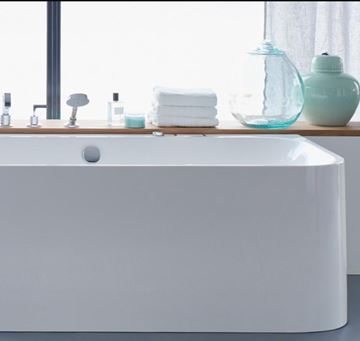 DURAVIT HAPPY D.2 rohová vana 180x80 cm, pro 2 osoby, s panelem a nožičkami, akrylát 700316000000000 Obrázek - fotka