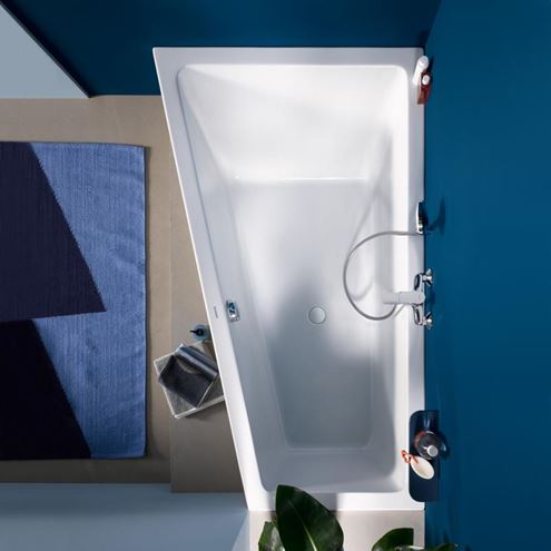 DURAVIT NO.1 rohová vana 150x80 cm, bez nožiček, akrylát 700504000000000 Obrázek - fotka