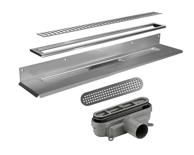 UNIDRAIN 4011 sprchový žlab 700 mm, boční odtok DN 50, rošt STRIPE, nerez ocel 4011.0700 Obrázek - Hlavní obrázek