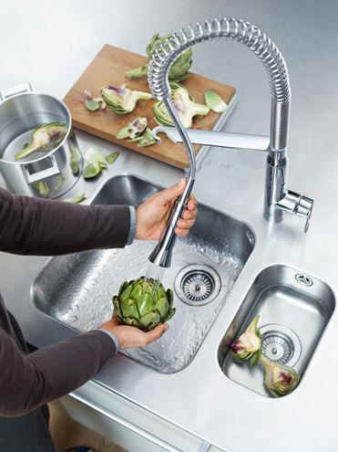 GROHE K7 dřezová baterie, s flexi ramínkem a sprškou, chrom 32950000 Obrázek - fotka