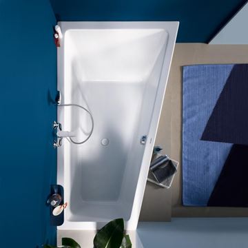 DURAVIT NO.1 rohová vana 170x100 cm, bez nožiček, akrylát 700509000000000 Obrázek - fotka