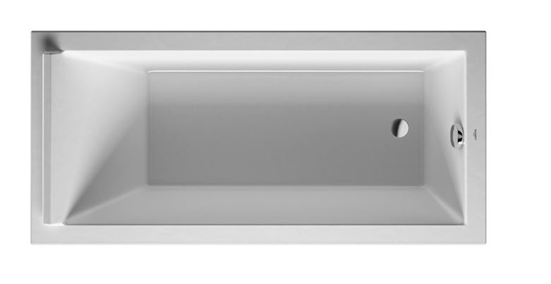DURAVIT STARCK vana 170x80 cm, bez nožiček, akrylát 700336000000000 Obrázek - Hlavní obrázek
