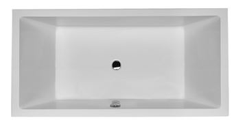 DURAVIT STARCK vana 180x90 cm, pro 2 osoby, bez nožiček, akrylát