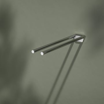 KEUCO REVA držák ručníků 450 mm, dvojramenný, chrom 12818010000 Obrázek - fotka