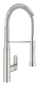 GROHE K7 dřezová baterie, s flexi ramínkem a sprškou, supersteel
