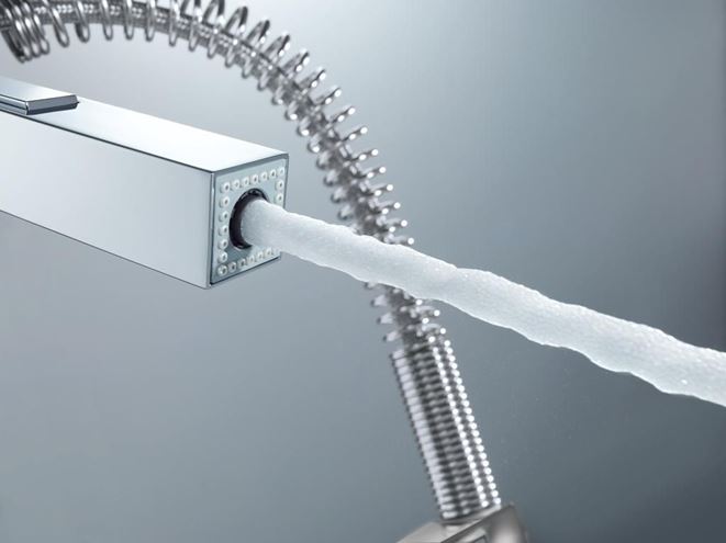 GROHE EUROCUBE dřezová baterie, s flexi ramínkem a sprškou, chrom 31395000 Obrázek - fotka